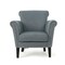 Contemporary Home Living 31.5" Steel Blue and Brown Vintage Studded Club Chair
